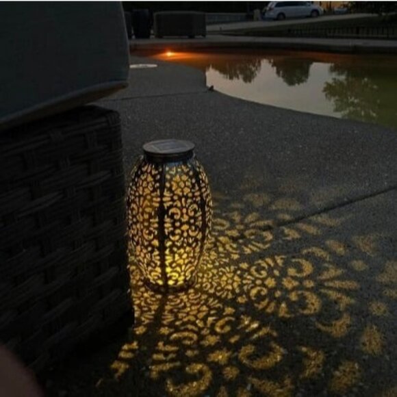 Solar Lantern Lights for Hanging or Table Outdoor Solar Light for Patio - Picture 2 of 3